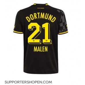 Borussia Dortmund Donyell Malen #21 Borta Matchtröja 2022-23 Kortärmad
